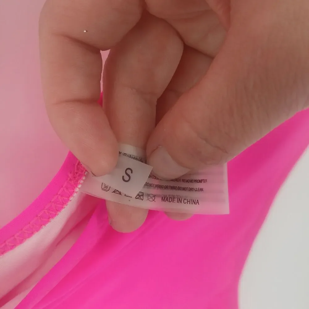womans hot pink barbie bikini swimwear size small two piece beach summer swim